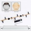 Koyoto Deckenleuchte Glas 15 cm Gold, Schwarz, 10-flammig
