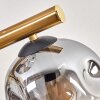Ripoll Deckenleuchte Glas 15 cm Gold, Schwarz, 10-flammig