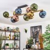 Koyoto Deckenleuchte Glas 15 cm Gold, Schwarz, 10-flammig