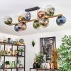 Koyoto Deckenleuchte Glas 15 cm Gold, Schwarz, 10-flammig