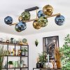 Koyoto Deckenleuchte Glas 15 cm Gold, Schwarz, 10-flammig