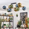 Koyoto Deckenleuchte Glas 15 cm Gold, Schwarz, 10-flammig
