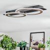 Lidor Deckenleuchte LED Schwarz, 1-flammig