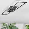 Manor Deckenleuchte LED Schwarz, 1-flammig, Fernbedienung