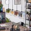 Lauden Hängeleuchte Glas 20 cm Bernsteinfarben, Blau, Grün, Klar, Kupferfarben, 4-flammig