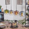 Lauden Hängeleuchte Glas 20 cm Blau, Grün, Klar, Kupferfarben, Rauchfarben, 4-flammig