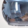Koyoto Pendelleuchte Glas 15 cm Naturfarben, Schwarz, 5-flammig