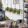 Lauden Hängeleuchte Glas 20 cm Grün, Klar, 4-flammig