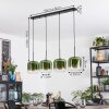 Lauden Hängeleuchte Glas 20 cm Grün, Klar, 4-flammig