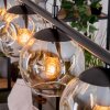 Ripoll Pendelleuchte Glas 15 cm Bernsteinfarben, Klar, 4-flammig