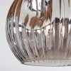 Ripoll Deckenleuchte Glas 15 cm Naturfarben, Schwarz, 3-flammig