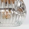 Ripoll Deckenleuchte Glas 15 cm Naturfarben, Schwarz, 3-flammig