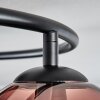 Gastor Deckenleuchte Glas 15 cm Blau, Grün, Klar, Kupferfarben, 3-flammig