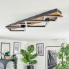Cabanas Deckenleuchte LED Holzoptik, Schwarz, 1-flammig