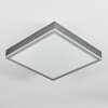 Salmi Deckenpanel LED Grau, Silber, 1-flammig