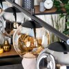 Ripoll Pendelleuchte Glas 15 cm Bernsteinfarben, Rauchfarben, 4-flammig