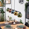 Koyoto Pendelleuchte Glas 15 cm Blau, Gold, Grün, Kupferfarben, 5-flammig