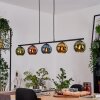 Koyoto Pendelleuchte Glas 15 cm Blau, Gold, Grün, Kupferfarben, 5-flammig