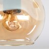 Ripoll Deckenleuchte Glas 15 cm Naturfarben, Schwarz, 3-flammig