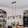 Gastor Pendelleuchte Glas 15 cm Bernsteinfarben, Rauchfarben, 5-flammig