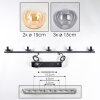 Gastor Pendelleuchte Glas 15 cm Bernsteinfarben, Klar, Rauchfarben, 5-flammig