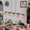 Ripoll Pendelleuchte Glas 15 cm Bernsteinfarben, 5-flammig