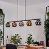 Koyoto Pendelleuchte Glas 15 cm Blau, Chrom, Gold, Grün, Kupferfarben, Rauchfarben, 5-flammig