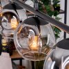 Ripoll Pendelleuchte Glas 15 cm Klar, Rauchfarben, 4-flammig