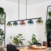 Koyoto Pendelleuchte Glas 15 cm Blau, Grün, Klar, Kupferfarben, 5-flammig