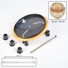 Ripoll Deckenleuchte Glas 15 cm Naturfarben, Schwarz, 3-flammig
