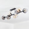 Koyoto Deckenleuchte Glas 15 cm Bernsteinfarben, Klar, Rauchfarben, 10-flammig