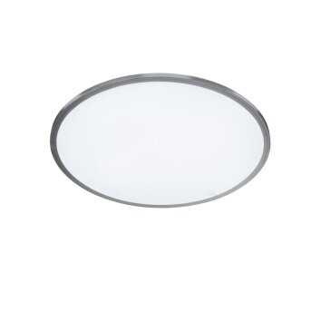WOFI LINOX Deckenleuchte LED Silber, 1-flammig, Fernbedienung, Farbwechsler
