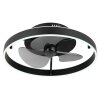 Globo Conway Deckenventilator LED Schwarz, 1-flammig, Fernbedienung