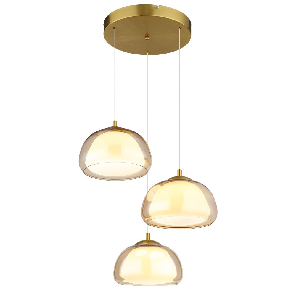 Globo Avila Hängeleuchte LED Gold, 1-flammig, Fernbedienung main product photo