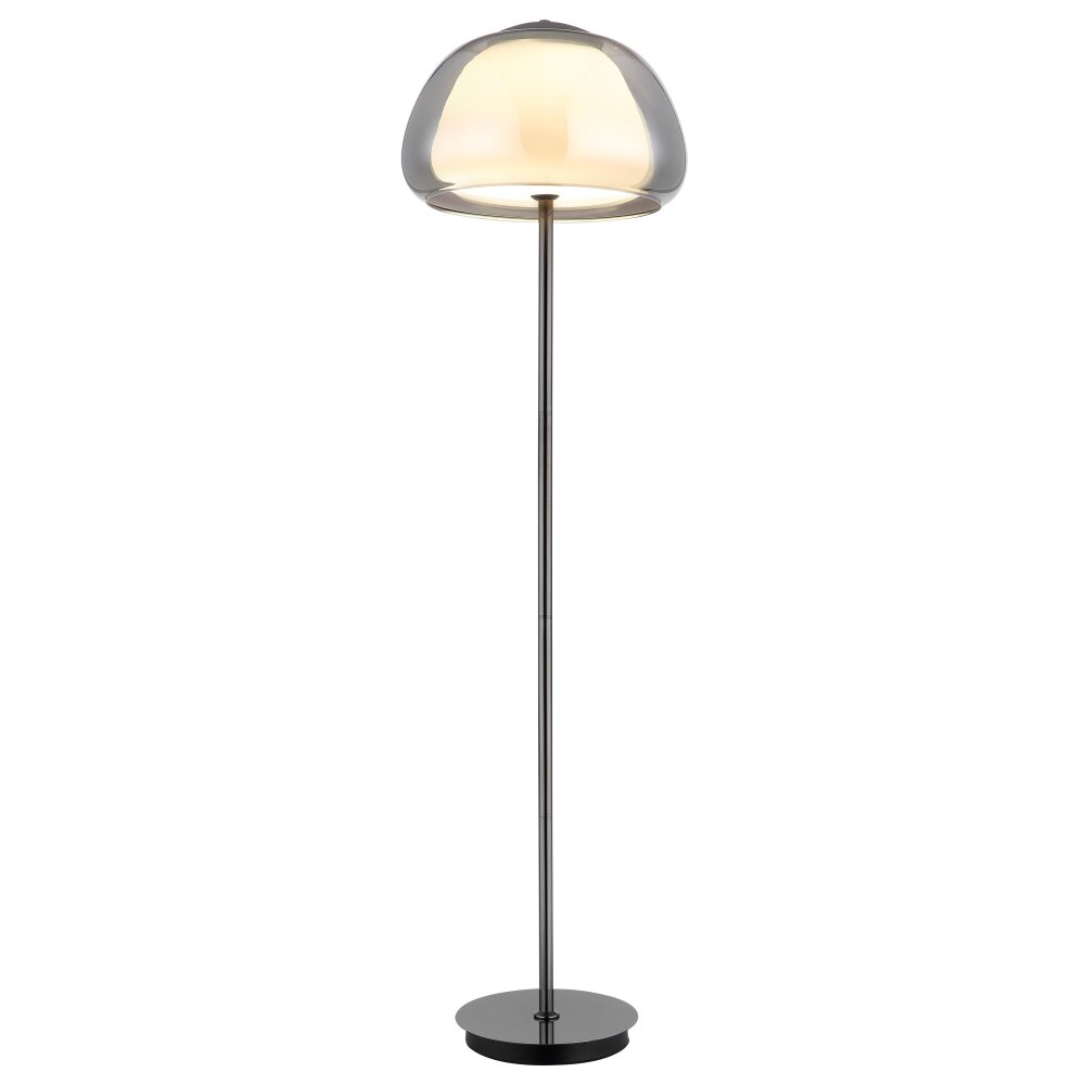 Globo Avila Stehleuchte LED Chrom, Schwarz, 1-flammig, Fernbedienung main product photo