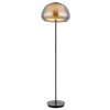 Globo Avila Stehleuchte LED Chrom, Schwarz, 1-flammig, Fernbedienung