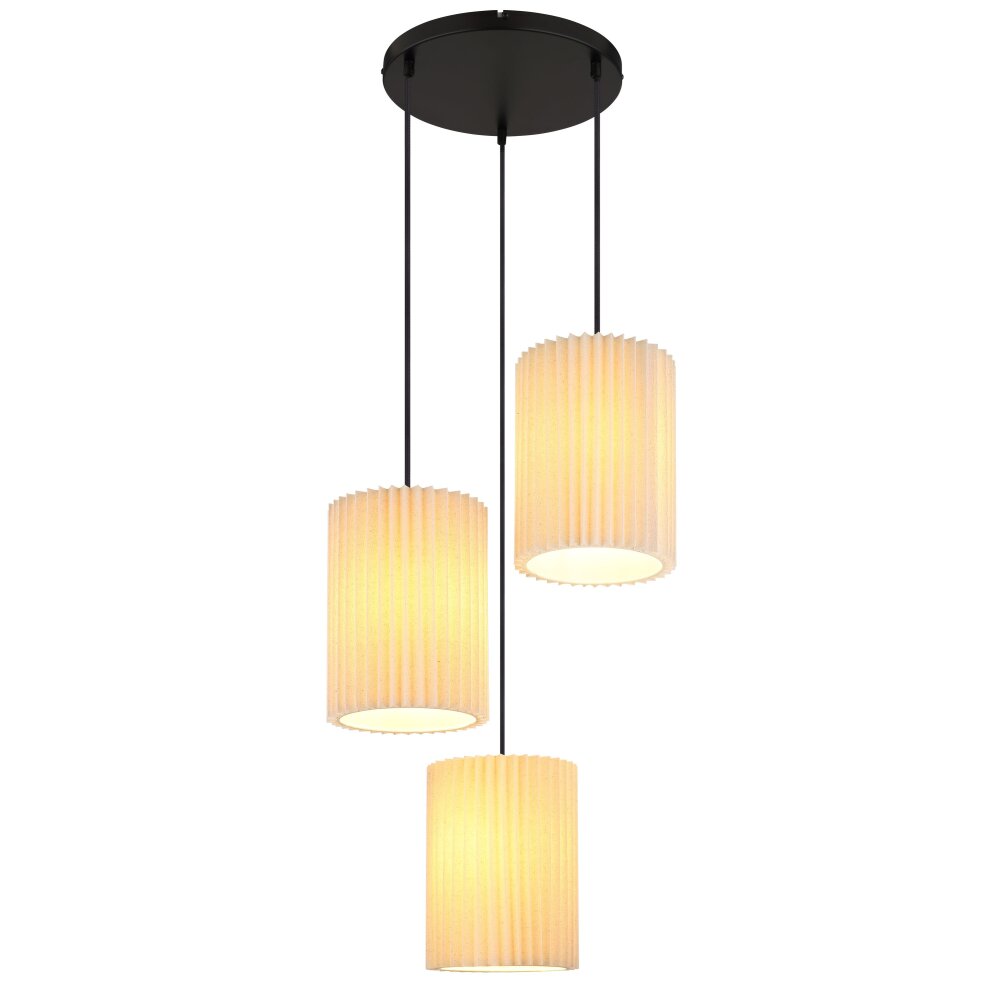 Globo Page Hängeleuchte Schwarz, 3-flammig main product photo