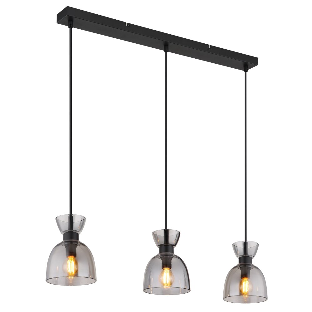 Globo Massey Hängeleuchte Schwarz, 3-flammig main product photo