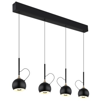 Globo Donovan Hängeleuchte LED Chrom, Schwarz, 1-flammig