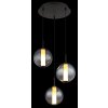 Globo Lacy Hängeleuchte LED Schwarz, 1-flammig