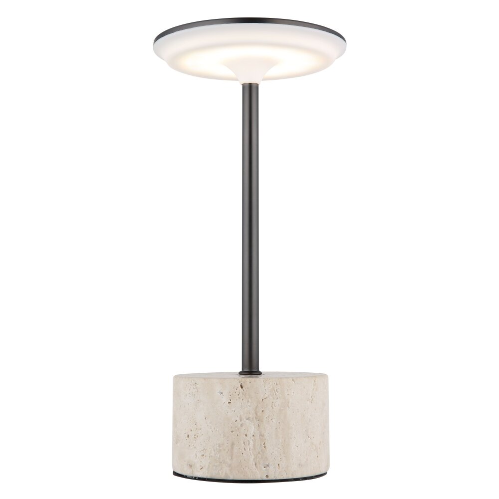 Globo Laurena Tischleuchte LED Chrom, Grau, Schwarz, 1-flammig main product photo