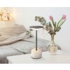 Globo Laurena Tischleuchte LED Chrom, Grau, Schwarz, 1-flammig