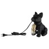 Hunde Lampe Globo Dogo Tischleuchte Schwarz, 1-flammig