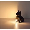 Hunde Lampe Globo Dogo Tischleuchte Schwarz, 1-flammig