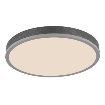Globo Doro Deckenleuchte LED Grau, Silber, 1-flammig, Fernbedienung