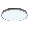 Globo Doro Deckenleuchte LED Grau, Silber, 1-flammig, Fernbedienung
