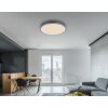 Globo Doro Deckenleuchte LED Grau, Silber, 1-flammig, Fernbedienung