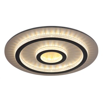 Globo Jayden Deckenleuchte LED Gold, Schwarz, 1-flammig, Fernbedienung