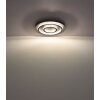 Globo Jayden Deckenleuchte LED Anthrazit, Schwarz, 1-flammig, Fernbedienung
