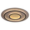 Globo Jayden Deckenleuchte LED Gold, Schwarz, 1-flammig, Fernbedienung